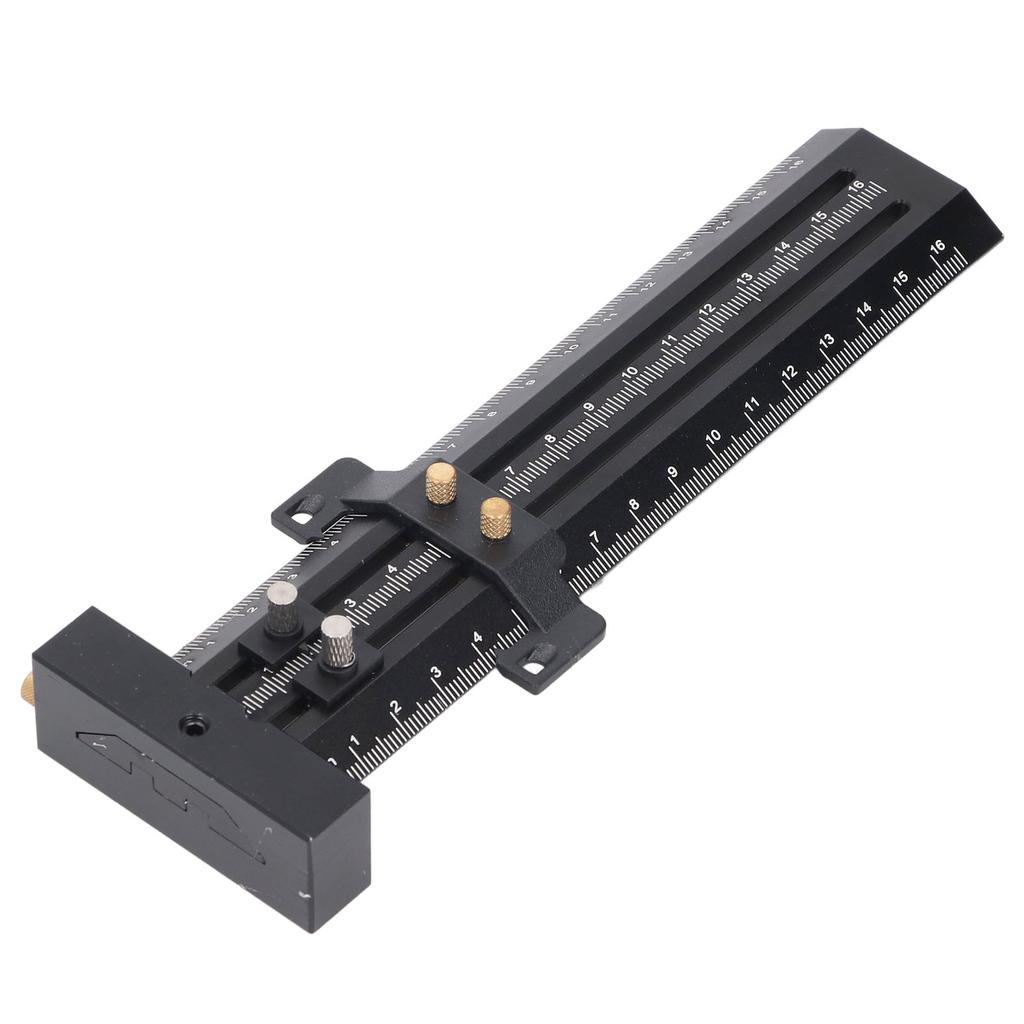 Т-образный разметочный инструмент со стальной иглой, двойная разметочная линейка, деревообрабатывающий скользящий измерительный инструмент