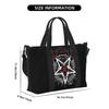 Satanic Occult Duffle Bag Satan Skull Dead Head Graphic Multipurpose Weekender Bags Unisex Waterproof Sports Yoga Luggage Bag