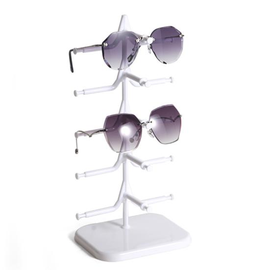 Органайзер для солнцезащитных очков, прочная стойка для очков на 5/10 пар, экономящая место, прочная одно-/двухрядная настольная подставка для хранения очков