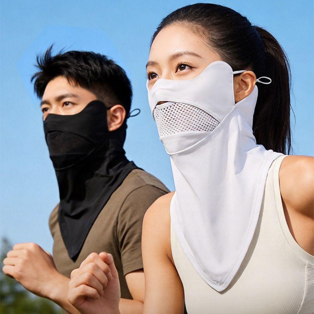Breathable Sunscreen Mask Neck Anti UV Face Gini Mask Elastic Face Cover  Cycling