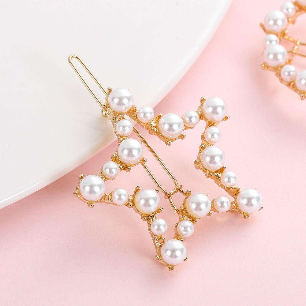 Дамы Девочки Укладка волос Головные уборы Женские жемчуга Шпильки Заколки для волос Заколки для волос