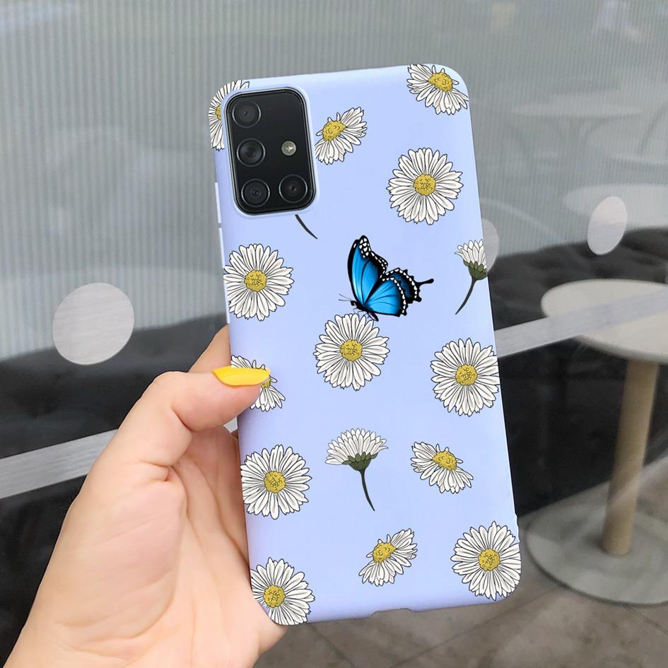 A51 A71 Case For Samsung Galaxy A51 4G Soft Touch Silicon Cover Shockproof Bumper Back Protector Bag for Samsung A 51 A 71 Coque