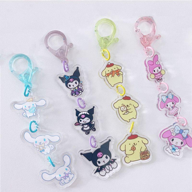 Sanrio Милый акриловый брелок Куроми Мелоди Аксессуары для сумки Подарок для девочки