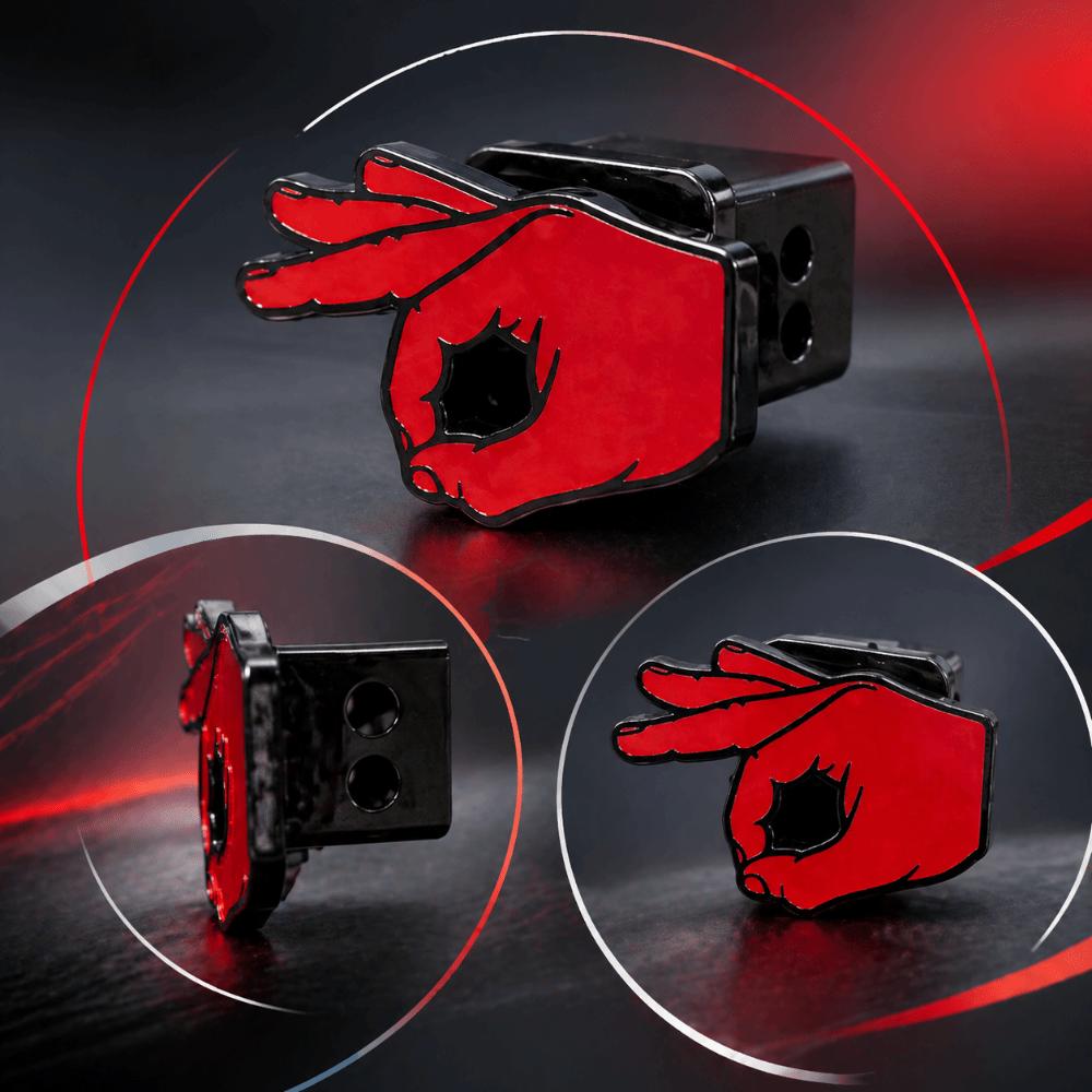 Circle Hand Pattern Trailer Receiver Cover Lightweight Material SUV Rear Cover Outdoor Adventures