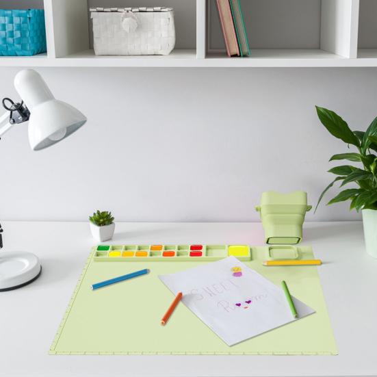 Силиконовый коврик для рисования с чашкой для чистки, эффективная палитра для смешивания, коврик для рисования, коврик для граффити для детей, художников