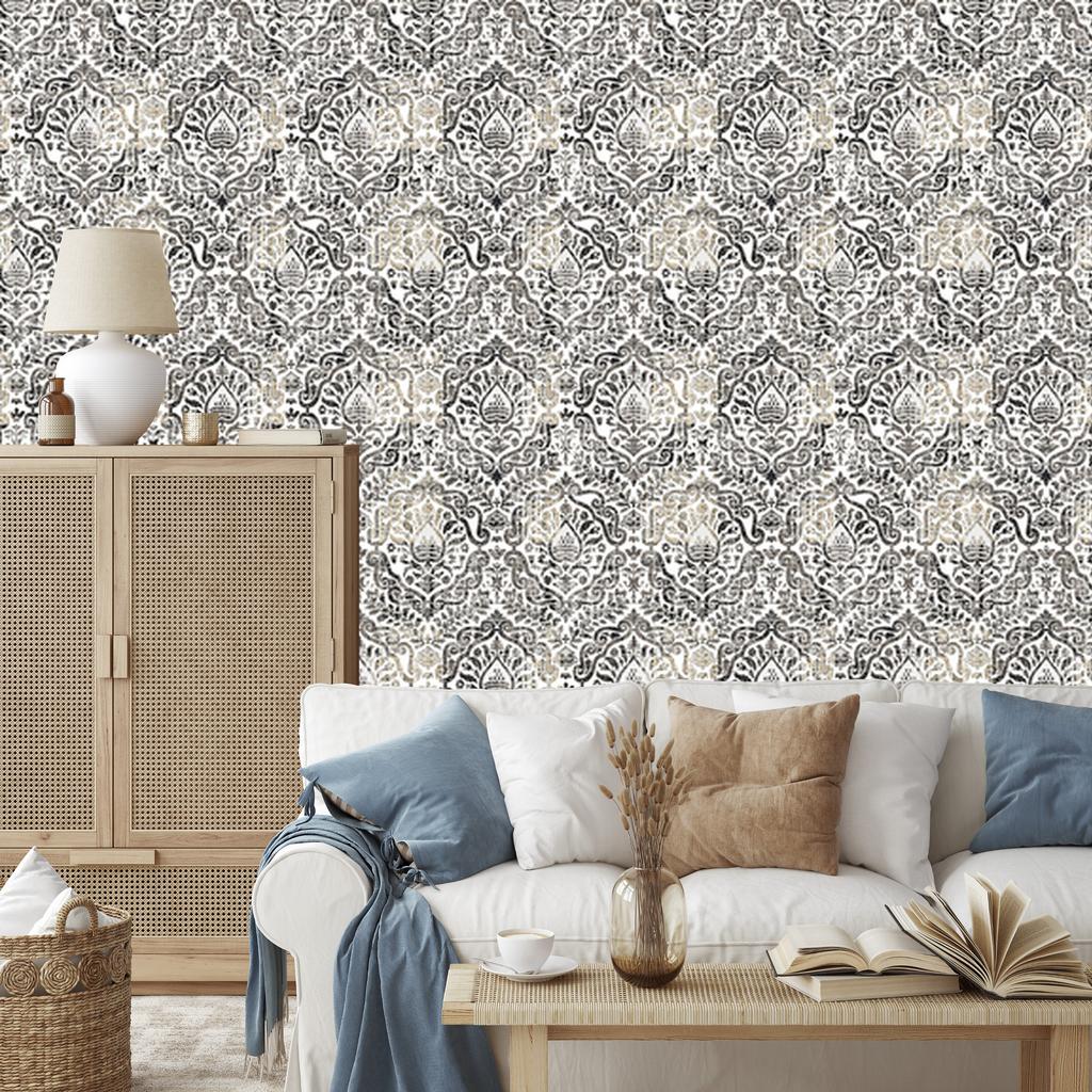 Vintage Ornaments Wallpaper for Living Room and Bedroom 50x1000