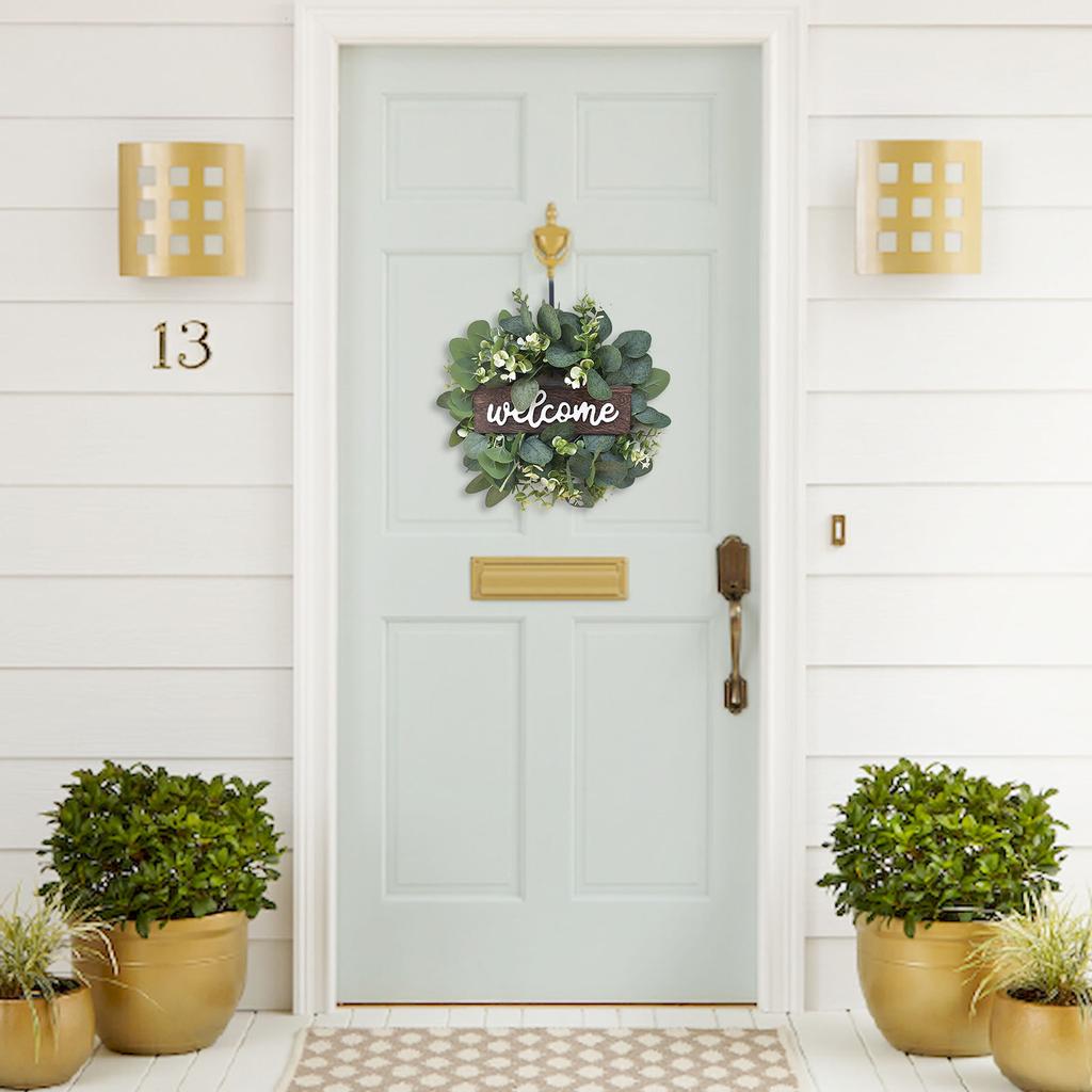 Simulation Leaf Wreath Artificial Garland Hanging Pendants Wedding Decoration