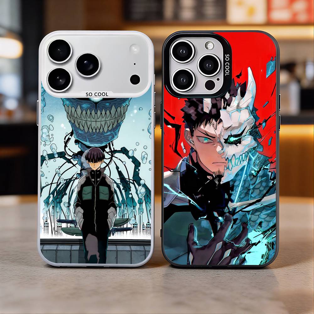 Чехол для телефона Kaiju No.8 Monster Colorful Silver Back для iPhone 17 16 15 14 13 12 11 Plus Pro Max Plus