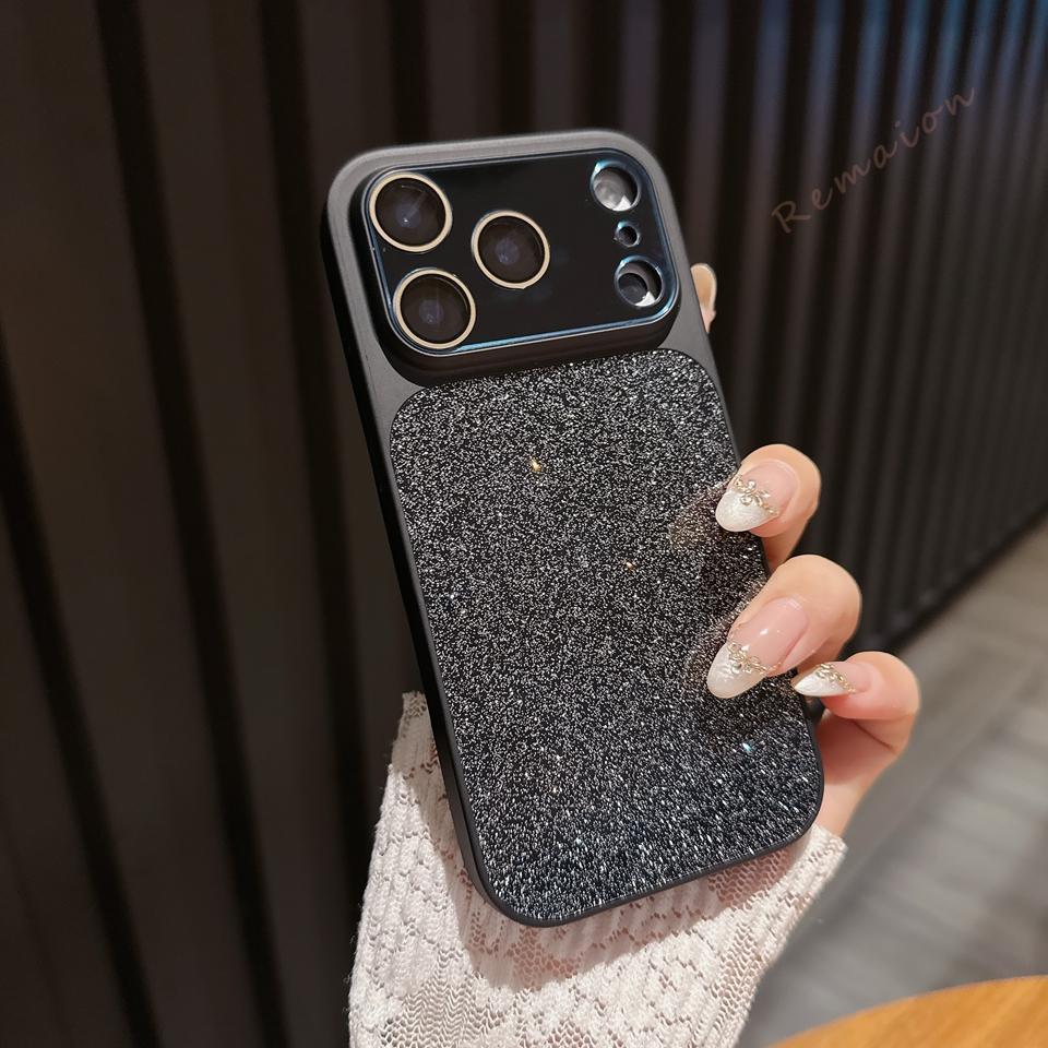Блестящий чехол для телефона со стразами для iPhone 17 13 14 1 16 Pro Max Air 1 16 14 Plus Официальный противоударный защитный чехол