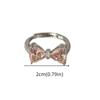 Pink Bow-tie Ring Adjustable Bowknot Opening Ring Beauty Bowknot Finger Ring  Girls