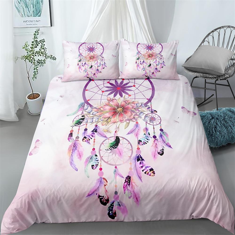 Dreamcatcher Ethnic Bedding Set Single Twin Double Queen King Cal King Size Bed Linen Set