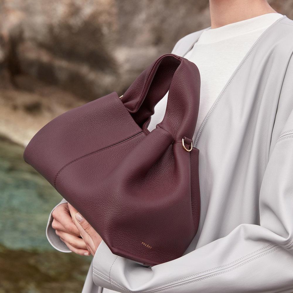 Женская сумка-ланч-бокс с французской текстурой 2024 года