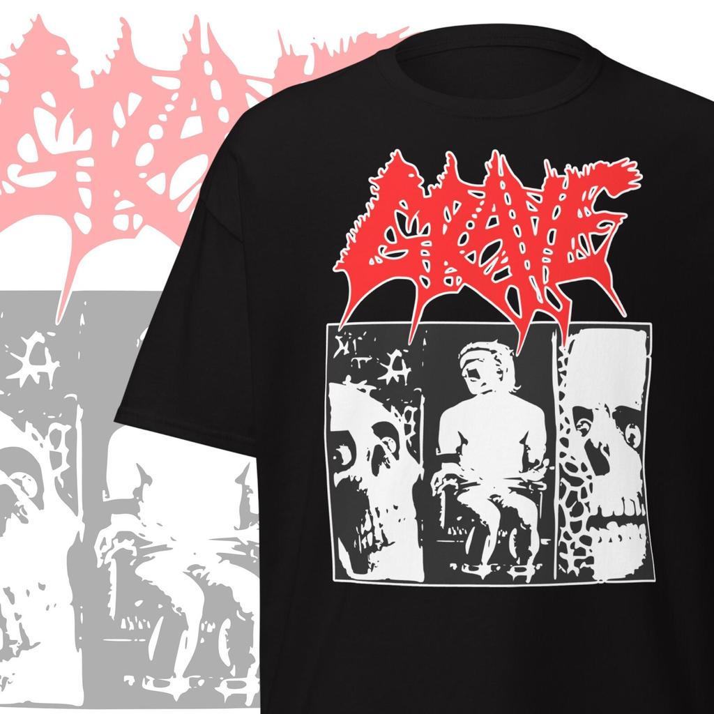 Grave Band Мужская Детская Футболка Старая Школа Металл Мерч