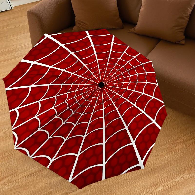 1pc spiderweb Automatic Open/Close Umbrella with Windproof, 8-Rib Sturdy Canopy, Durable Ribs, Fashionable Design1201A