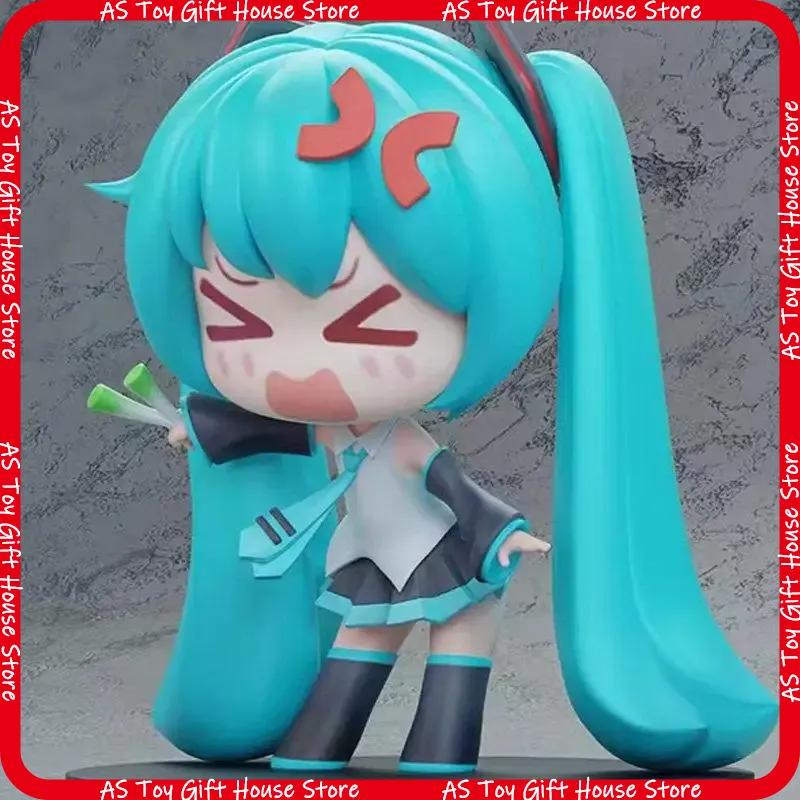 Продажа Аниме Фигурки Hatsune Miku Q Version GK Статуя Зеленый Лук 2-я Версия ПВХ Настольное Украшение Коллекционная Игрушка Подарок