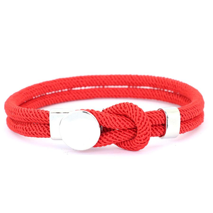Stylish Men Bracelet Grade A 4mm Rope Wrap Braslet Motorcycle Cool Riding Hand Accessories Good Luck Red Thread Braclet Hombre