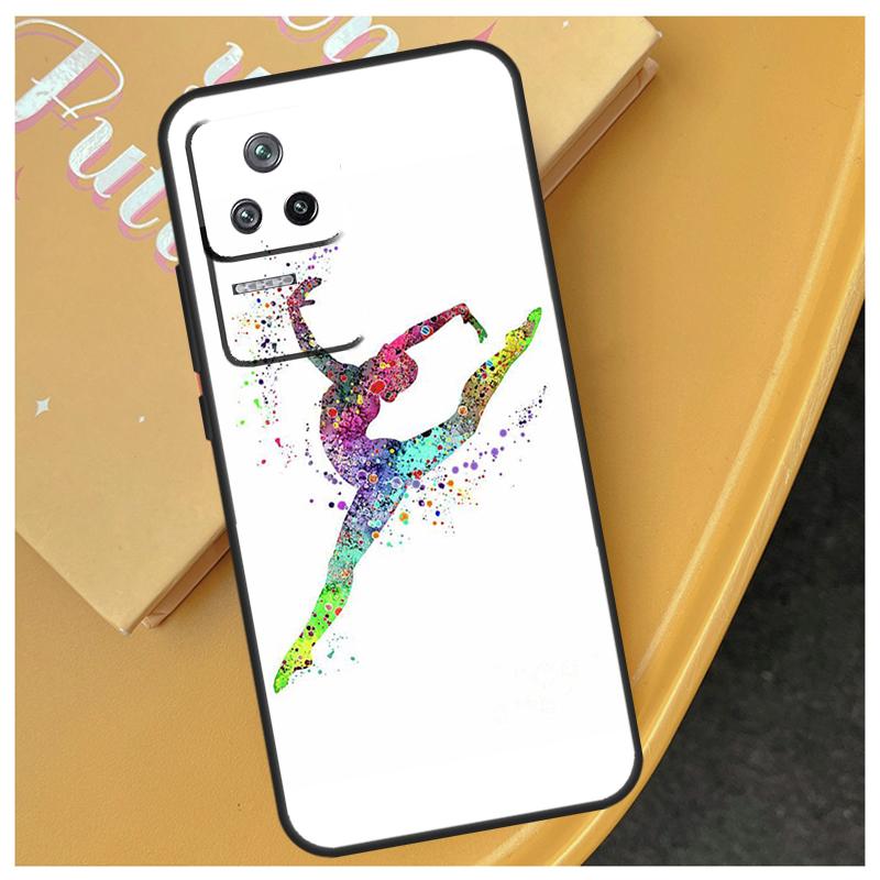 Акварельная печать Гимнастика Чехол Для Xiaomi 17 Pro Max 13T 14T 15T 14 15 Ultra POCO X7 X5 X6 F5 F6 F7 Pro F8 Ultra Чехол