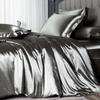 Home Bed Four-piece Bed Sheet Set Summer Silky Light Cool Three-piece Bed Sheet Quilt Cover Bedding