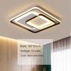 Светодиодные светильники для гостиной, потолочные светильники, минималистичные и современные новые светильники для спальни, книжные комнаты, квадратные светильники