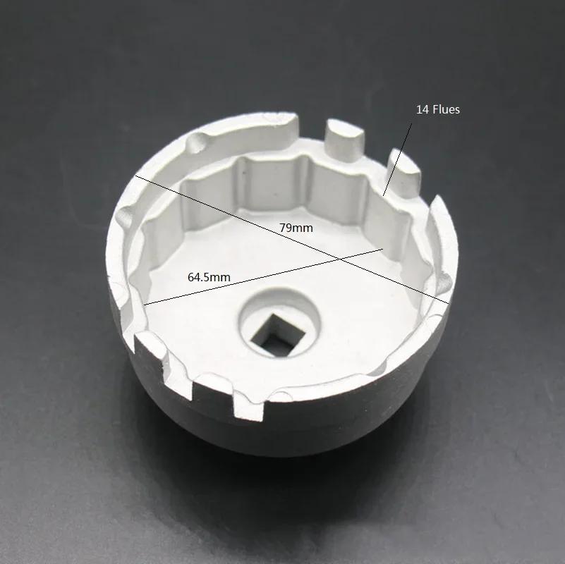 Professional Aluminum Car Oil Filter Wrench Hattype Wrench for Toyota Prius Corolla Rav4 for Lexus Car Auto Repair Parts