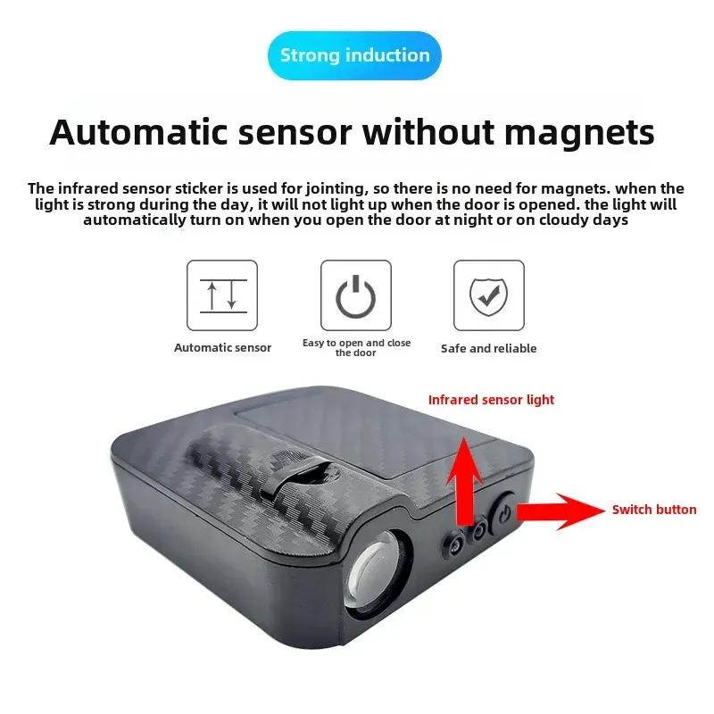 2pc Wireless Led Car Door Welcome Laser Projector Logo Night Lights Car Styling Accessories Courtesy Decor Lamp Custom Car Logo