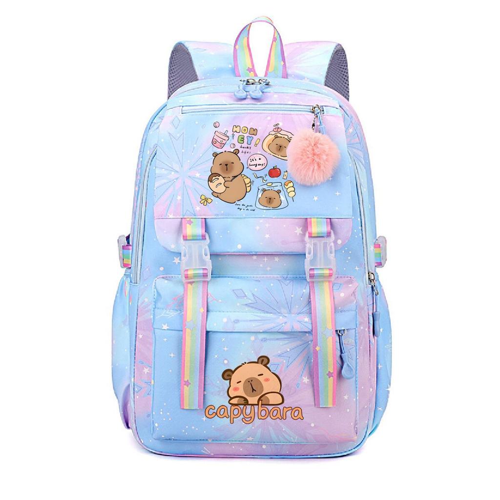 Cute Printed Children'S Lightweight Backpack, Primary And Secondary School School Bag