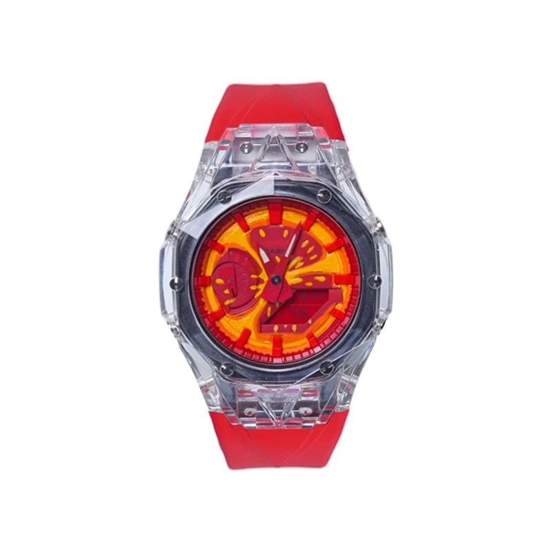 Casio Индивидуальные часы модифицированная серия ручная роспись водонепроницаемые светящиеся Кварцевые резиновый ремешок тот же стиль для мужчин и женщин re GA-2100-4A