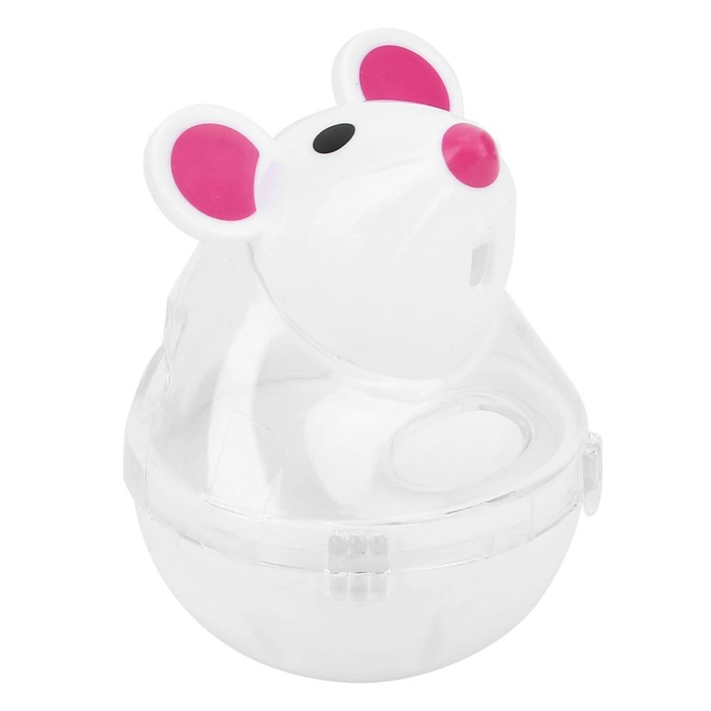Mouse Head Shaped Cat Toy Polyester & Polymeric Material Cat Treat Dispenser  Indoor Play