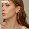 WOSTU Серьги-гвоздики в форме сердца из стерлингового серебра 925 пробы, милые универсальные серьги Grace, повседневная одежда для женщин и девочек, подарок, ювелирные украшения