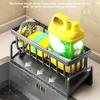 Dish Drying Rack for Kitchen Draining Water Rack with Tilted Sink Tray Space-Saving Dish