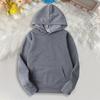 Unisex Hoodie with Big Front Pocket Drawstring Solid Color Loose Hooded Top Long Sleeves Casual Sport Daily Hoodie