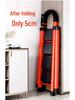 German Red Telescopic Folding A-Frame Ladder, Thickened for Household Use