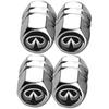 4PCS Tire Valve Stem Caps for Nissan Altima Rogue Murano Frontier Kicks Juke Versa Sentra Pathfinder, Leak-Proof Tire Air Caps Dust Proof for