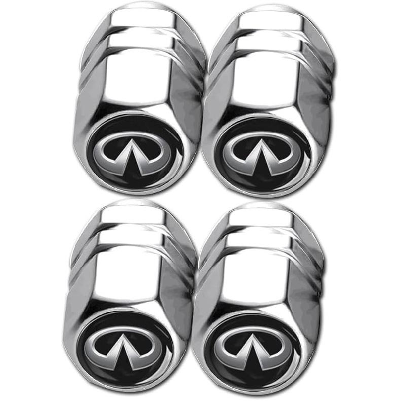 4PCS Tire Valve Stem Caps for Nissan Altima Rogue Murano Frontier Kicks Juke Versa Sentra Pathfinder, Leak-Proof Tire Air Caps Dust Proof for