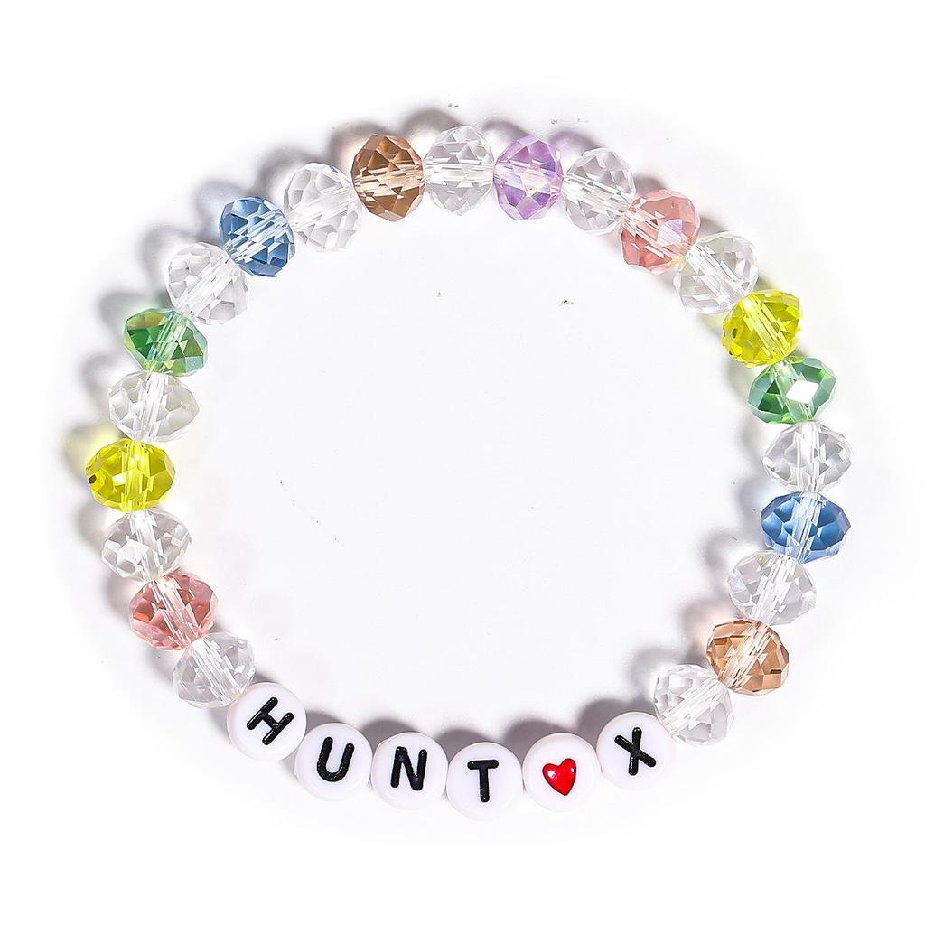 Glass Beaded Crystal Bracelet Set for Girls - K-pop Inspired Stackable Jewelry Gift