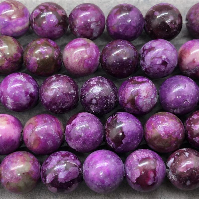 Натуральный камень, драгоценный камень, фиолетовый дракон, кристалл, свободные бусины, браслет, ожерелье, бусины