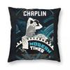 Modern Times By Charlie Chaplin Square Pillowcase Polyester Linen Velvet Creative Zip Decorative Pillow Case Car Cushion Case