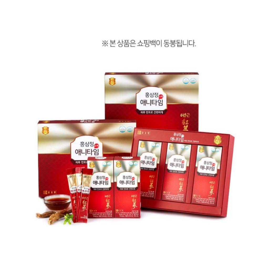 Chong Kun Dang 6-летний красный женьшень Anytime Stick 10 мл x 30stick + пакет / CKD