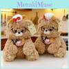 Teddy Bear Chef Costume Soft Plush Doll With Dressup For Entertainment Children
