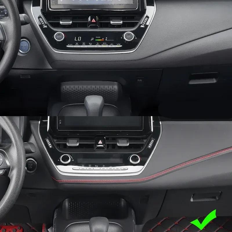 0.5/2m Car Interior PU Leather Decoration Line Self-adhesive Moulding Trim Dashboard Decorative Line DIY Red Braid Strip