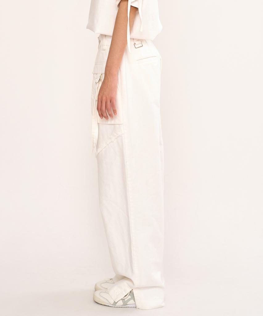 FANYOUNG Multi-Pocket Pants White