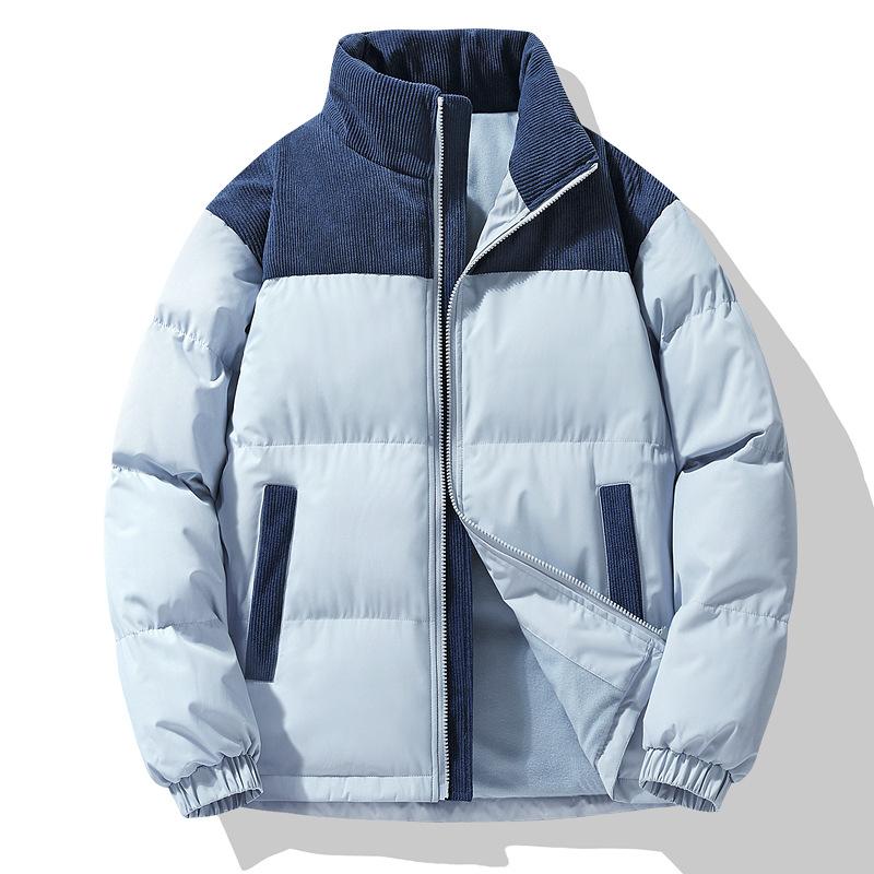 Trendy Cotton-padded Clothes Casual Windproof Stand-up Neck Cotton-padded Clothes Winter Men's and Women's Thickened Warm Cotton-padded Jackets