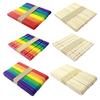 100Pcs Ice Cream Sticks Popsicle Sticks Round Edge Design Wooden Treat Sticks for DIY Kids Craft Supplies