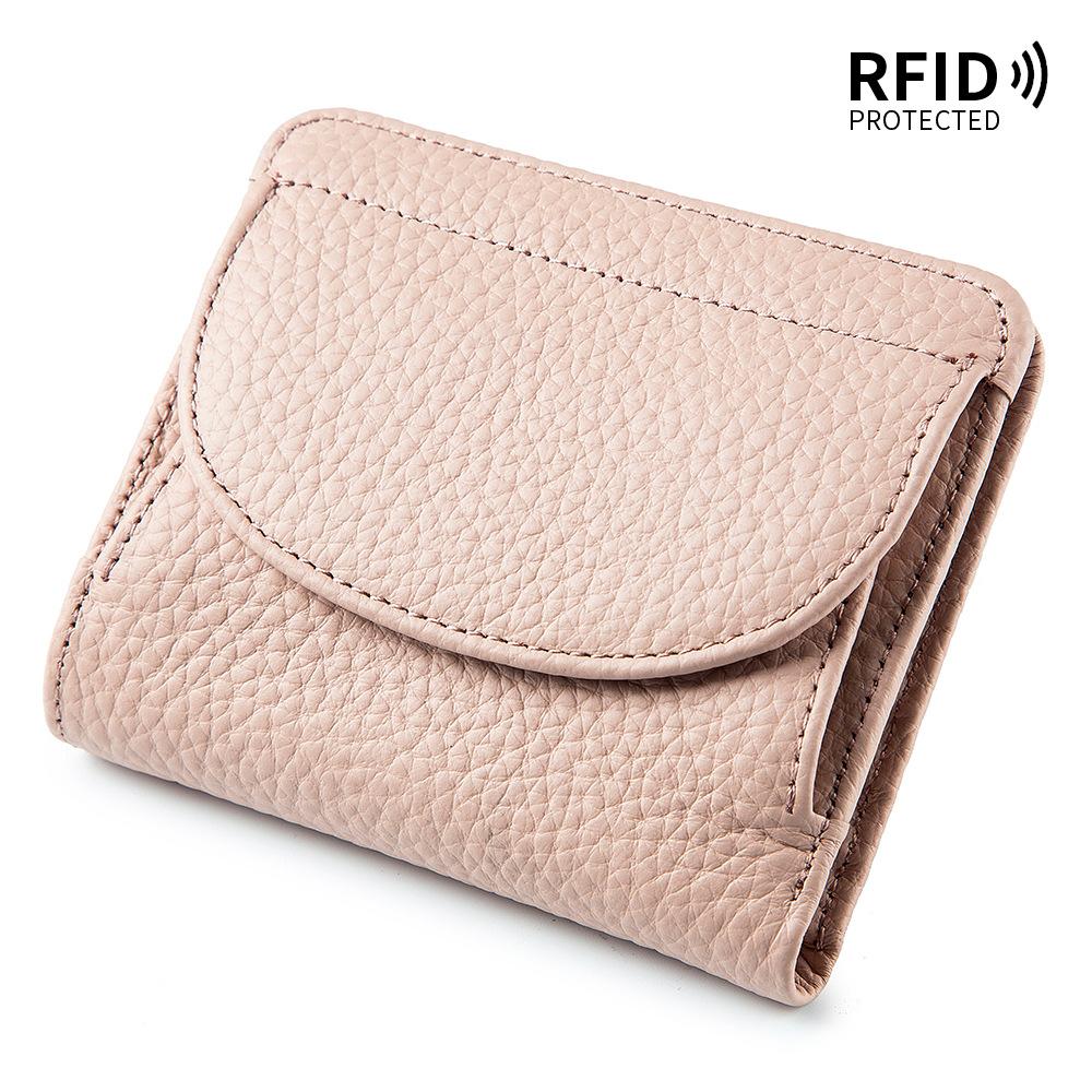 Fashion Women Wallet Genuine Leather Small Coin Purse Card Holder Mini Cowhide Pocket Female Purse Wallet