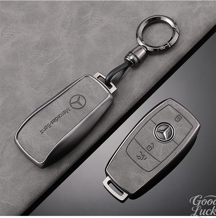 FA02Zinc Alloy Car Smart Key Case Cover For Mercedes Benz A C E S G Class GLC CLE CLA GLB GLS W177 Protection Shell Holder Accessory CSIA1