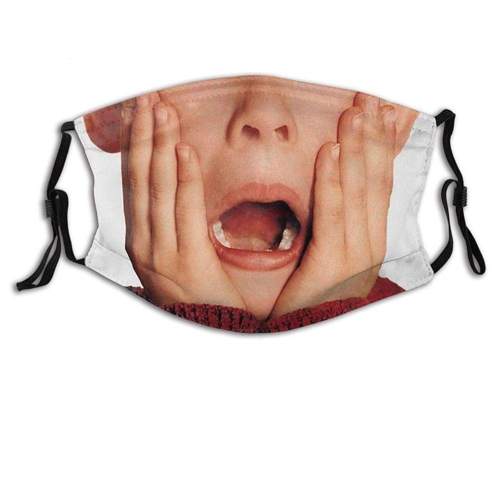 Facial Expression Funny Printed Mask Personality Party Cosplay Mask  Cycling