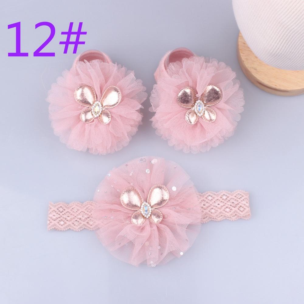 Pearl Bows Newborn Hair Band Cotton+Lace Baby Turban Cute Girl Hair Accessories