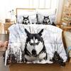 Wolf Cute Animal Bedding Set 3D Printing Kids Adult Luxury Gift Polyester Duvet Cover Home Textiles Single Full King Twin Size