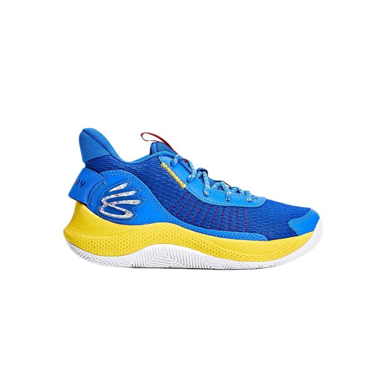 Under Armour Curry 3Z7 Grade School 'Royal Taxi' (Unisex) Royal / Versa Blue / Taxi Kids' Basketball Shoes 3026623 400