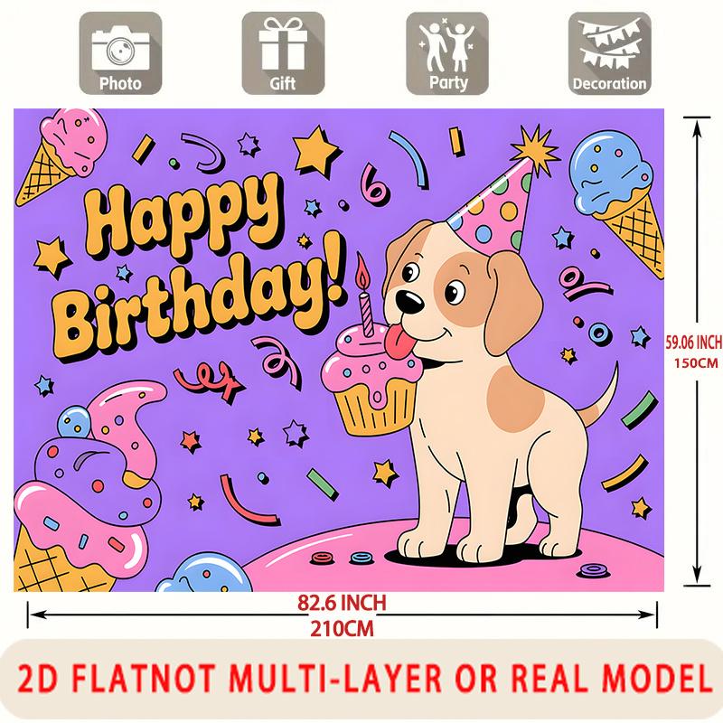 Party Backdrop Happy Birthday Birthday Photo Booth Background Front Door Decor